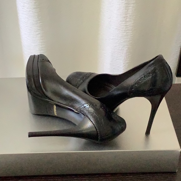 Roberto Cavalli , platform high heel shoes, black - Picture 4 of 4